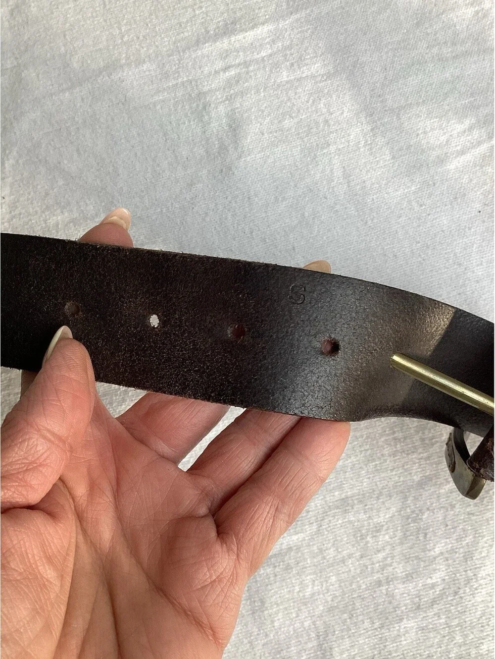 Beckon leather vintage belt size S